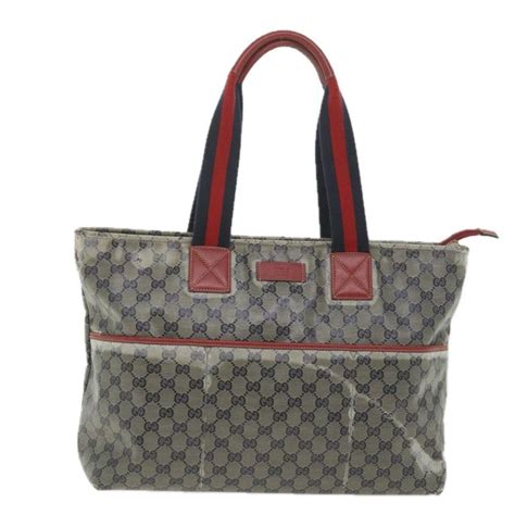 gucci 155524|Gucci Tote Bag GG Supreme Sherry Line 155524 Leather Navy .